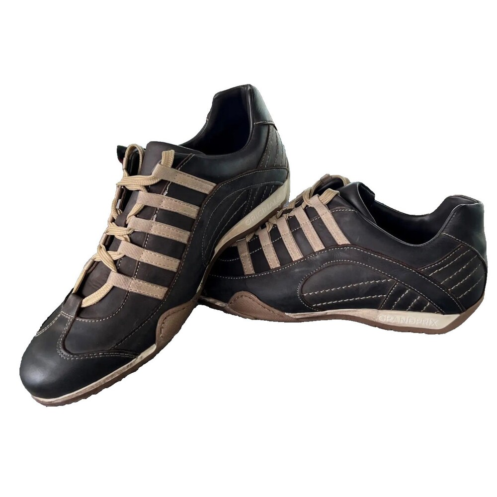 GRANDPRIX Sneaker Vantage Espresso Originals Driver Shoes Mens  Sz 7-7.5 US 40EU